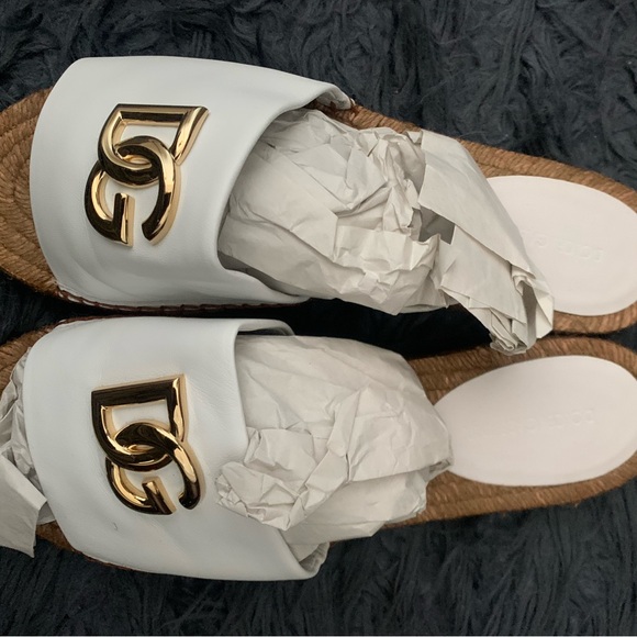 Dolce and Gabbana embellished leather slides size 41 - Picture 10 of 16